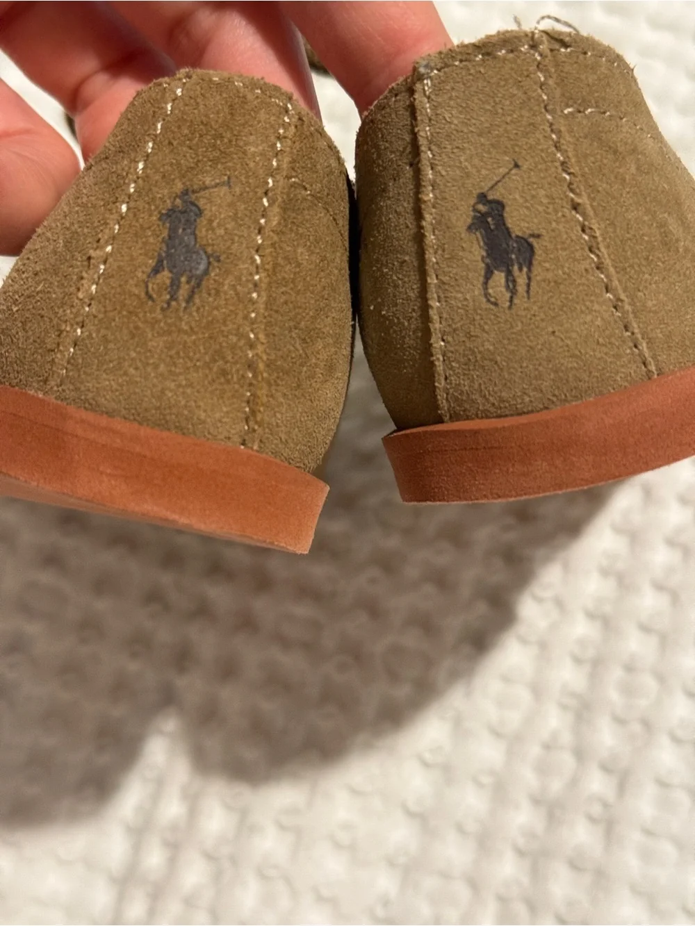 Ralph Lauren Kids Classic Lace-Up Suede Shoes in Brown